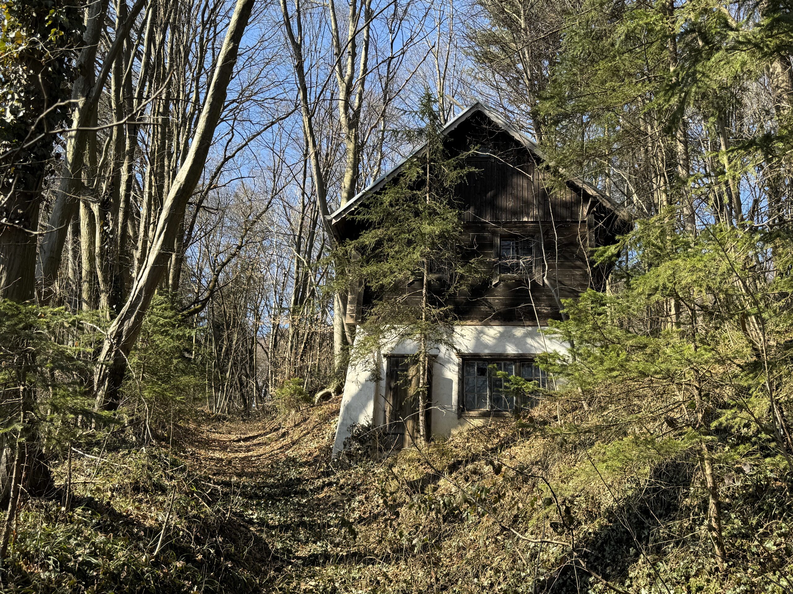 Ein kleines Haus im eigenen Wald – und der Bahnhof nebenan